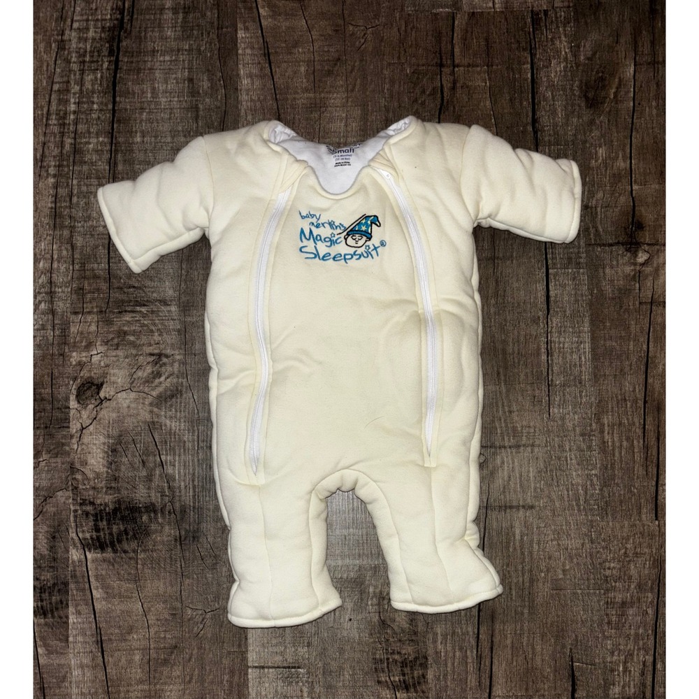 Baby Merlin's Magic Sleepsuit Cream Cotton 3-6 Months 12-18 lbs MSSC-CS